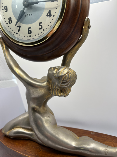 Golden Goddess Snider Clock